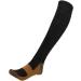 Vest Life Compression Stockings - 2 Pairs Copper Fiber Ankle Support for Circulation - L/XL Black - Buy Online on GoSupps.com
