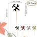 BoningNEW 24 PCS Repair Tools Cupcake Toppers Hammer Wrench Cupcake Picks for Kids Birthday Party Wedding ServiceTheme Party Cake Decorations Supplies(Glitter four colors: Black Gold Silver Red) - Buy Online on GoSupps.com