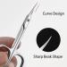 YNGMEIYER Professional Super Sharp Small Pointed Stainless Steel Beauty Scissors for Trimming Cuticles Eyebrows Eyelashes and Dry Skin - Buy Online on GoSupps.com