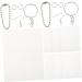 Lurrose Paper 5 Sets Key Fob Consumables Supplies Kits Metal Crafting Keychains Accessories Suite Key Chain Blank
