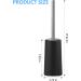 SetSail Compact Toilet Bowl Brush with 304 Stainless Steel Handle - Durable Scrubbing Bristles, Splash-Proof Holder - Bathroom Toilet Cleaner Brush (1 Pack) - Buy Online on GoSupps.com
