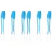 Healifty 6 pieces tie Sky-owner neck foam professional patient sponge sky blue flexible wide breathable band solid stamps adjustable trachea ligaments belts