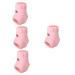 Healeved 4pcs Compression Ankle Brace Ankle Compression Sleeves Ankle Sleeve Lipstick Keychain Holder Compression Ankle Covers Washable Men and Women Protective Case Pink