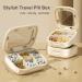 Buy Cute Travel Pill Case | Compact Daily Vitamin Box & Stylish Organizer | Portable White Pill Box for Medicines & Supplements - Buy Online on GoSupps.com