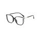 Stylish Large Cat Eye Ladies Reading Glasses Anti Blue Light Computer Readers Anti Glare Glasses(Couleur:Noir Grandeur:1.0x)