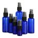 GeRRiT Fine Mist Spray Dispenser Bottle Plastic Spray Empty Bottle Clear Fine Mist Mini Travel Bottle Set Reusable for Cleaning Gardening Plants and Traveling Blue