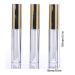 Lhbfcy Travel Accessories: 8pcs Golden Lip Gloss & Balm Empty Bottles Set for DIY Use - Perfect for Home & Travel - Buy Online on GoSupps.com