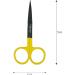 Fly Tying Hair Scissors 4.5 Inch Yellow - Straight - Buy Online on GoSupps.com