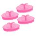 Collbath 4 pieces massage shampoo brush hair washers scalp brush shower hair shampoo brush shower brush for hair head massage device for hair scalp massage device shampoo brush