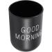 Vadillo 2X Home Bathroom Toothbrush & Toothpaste Holder - Round PP Drinking Glass & Tooth Mug for Travel & Camping - Black - Buy Online on GoSupps.com