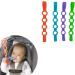 Buy Egujiwa 4-Piece Silicone Pacifier Clips & Toy Security Belts in Colorful Random Colors - Perfect for Strollers Shopping Carts Cars & Children's Beds | International Shipping Available - Buy Online on GoSupps.com