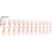 CAOQAO 24pcs Press On Nails Medium Length Coffin Nails Pink Nails Glossy False Nails Full Cover Prom Nails Automatic Nail Files for Natural Nails (Pink One Size) One Size Pink - Buy Online on GoSupps.com
