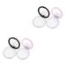MAGICLULU 4 Sets Powder Puff Storage Box Loose Powder Compact Container Travel Lotion Container Portable Powder Container Accessories Rosy Lips Makeup Concealer Foundation Box Clamshell
