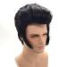 BGHJUE Mens Wig Male Hair Short Straight Black Synthetic Natural Wigs For Men Fashion For Daily Wear Black