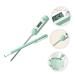 Unomor Stainless Steel Thermometer Set - 2pcs LED Water & Baby Food Thermometer for Feeding Bottles - Green 18.5x3cm - Buy Online on GoSupps.com