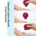 Rose Red Glass Facial Cupping Set - Silicone Vacuum Suction Cups for Anti-Cellulite Lymphatic Therapy on Face, Eyes, and Body - 4pcs - Buy Online on GoSupps.com