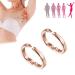 Fencelly 2pcs Lymphatic Drainage Magnetic Ring Adjustable Opening Ring Weight Loss Slimming Magnetic Ring Men and Women