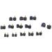 Medigy 13 Pair Heel Repair Tips: Replacement High Heel Caps in 13 Sizes - Black - Buy Online on GoSupps.com