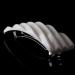 1pc hair clip serrated 8.8x3cm in white - Made in Germany - WeLoveBeads