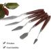 5pcs Thin & Flexible Stainless Steel Palette Knife Set for Oil Painting | Color Mixing Art Tools - Buy Online on GoSupps.com