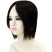 Human Hair Crown Wiglet Replacement Smart 10x8cm Topper Piece Side Parting 28cm Brown - Buy Online on GoSupps.com