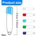 Xpex 50 Pack Diaper Pins - Heavy Duty Stainless Steel Baby Safety Pins with Locking Closure - 5 Colors for Fabric Diapers - Buy Online on GoSupps.com