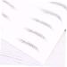 FOMIYES 2 Pairs Adhesive Eyebrow Template Artificial Eyebrow Patch Eyebrow Stickers Makeup Tools 6d Simple 1 count (Pack of 1) Black 003 - Buy Online on GoSupps.com