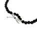 Oralgos fashionable necklace with loop trailer handmade crystal pearls collarbone chain for women and girls elegant choker artificial crystal