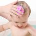Buy Skinsoother Baby Cradle Cap Brush - Silicone Bathing & Peeling Brush for Dry Skin Cradle Cap & Eczema | Black White Yellow Purple | International Shipping - Buy Online on GoSupps.com