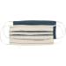 Reusable Non-Medical Double-Sided Cloth Face Mask - Beige & Blue Stripes/Solids | International Shipping Available - Buy Online on GoSupps.com