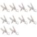 Torribala 10Pcs Baby T-Shape Plastic Pacifier Clips - Soother Dummy Badge Holder for Kids - White - International Shipping Available - Buy Online on GoSupps.com