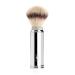 M HLE Travel shaving brush - shaving brush with silvertip fibre - handle made of chrome-plated metal - handmade
