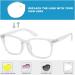 Buy Unisex Blue Light Filter Glasses - Nerd Style Non-Prescription Clear Lens in Black Fire Leopard & Clear | Best Eye Protection for Screen Use - Buy Online on GoSupps.com