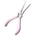 Fovolat Tweezers | Nail Shaping Pincher Nipper - Nail Pincher Nipper Nail Clamps Nail Tool for Acrylic Gel Light Pink