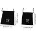 HAPINARY 10 Pcs Storage Bag Cotton Drawstring Bags Straightener Drawstring Bag Hair Dryer Velvet Black - Buy Online on GoSupps.com