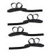 INOOMP Thumb Splint 4 Pcs Splitter Bunion Separator Big Protectors Hammer Cushion Supplies Raised Cloth Eva Elastic Band Black Single Hole Miss Separators Covers Thumb Spica Splint Blackx2pcs 7x3cmx2pcs