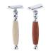 Premium Wooden Handled Double Edge Razor for Mustache - 12.5 x 4.5 cm - Eco-Friendly Shaving Solution - Buy Online on GoSupps.com