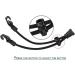 Adjustable Facial Cover Lanyard & Ear Hook Bibs Holder for Earache Relief - Portable Black Clips - Buy Online on GoSupps.com