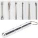 Cyrank 6 Pcs Stainless Steel Ear Pick Earwax Removal Kit for Ear Cleansing - Keychain Hanging Earwax Remover Set - Buy Online on GoSupps.com