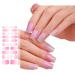 AJTUTUS Semi Cured Gels s Stickers Light Required s Polish Strips Gels Strips s Decortions for Party Wedding