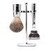 Benjamin Barber Classic 3-Piece Chrome Shaving Set | Stylish Durable & High-Quality Men's Grooming Essentials - International Shipping Available - Buy Online on GoSupps.com