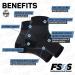 Os1st Men's Performance Foot Sleeve Large - Natural (1 Pair) | Supportive Compression for Active Feet - Buy Online on GoSupps.com