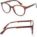 3 Pack Stylish Reading Glasses with Spring Hinge, Black/Tortoise Frames, Unisex, 1.0x Magnification - Buy Online on GoSupps.com