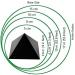 Heka Naturals 10 cm Polished Shungite Pyramid Healing Crystal - Home Decor Gemstone for Chakra Healing and Negative Energy Protection - Buy Online on GoSupps.com