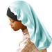 Geatremy Braids Long Silky Satin Bonnet Double Layer Sleep Satin Cap Bonnet for Curly  Long Hair Sleeping Bonnet for Kids Girls Cyan
