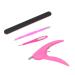 FRCOLOR Full Cover Nail Tips Full Cover Fake Nail French Nail Tool Nail Scraper Tool Fake Finger Nails Cover Nail Para U as Home Manicure Tools Buffer Full Coverage 14.5x9cm Assorted Color