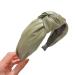 PU Leather Headbands with Knots Hair Band for Women Wide Women's Headband Hair Band Hair Band Hair Accessories for Women Girls Green