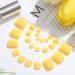 Outyua Matte Press On Toe Nails - Short Acrylic False Toenails for Women and Girls 24Pcs (Sunshine) - Buy Online on GoSupps.com
