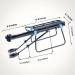 ZTZ Rear Bike Rack - 110 lbs Capacity, Quick Release, Easy to Install | Black - Buy Online on GoSupps.com