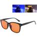 LERNEW Blue Light Blocking Glasses - Matte Black Frame - Amber Lenses - Buy Online on GoSupps.com